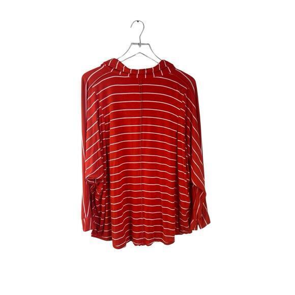 FP We the Free The Can't Fool Me Orange‎ White Stripe Oversized Shirt - Picture 4 of 7